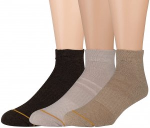 Gold GM287 3 Pair Uptown Low Cut  Men's Assorted Socks