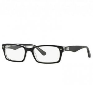 Ray RB5206-2034 Ray-ban Rb5206-2034 Black Rectangular Unisex Acetate E