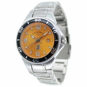 Field F180GOBS Men's Sport Field Master Stainless Steel Band Orange Di