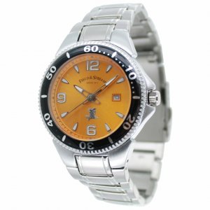 Field F180GOBS Men's Sport Field Master Stainless Steel Band Orange Di