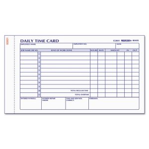 Rediform 4K406 Card,dly Time,4.25x7,100