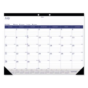 Rediform CA177227 Calendar,desk Pad,wh