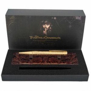 St 265101 S.t. Dupont Pirates Of The Caribbean Gold Tone Ballpoint Pen