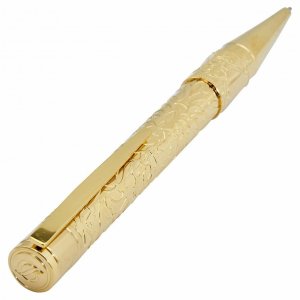 St 265101 S.t. Dupont Pirates Of The Caribbean Gold Tone Ballpoint Pen