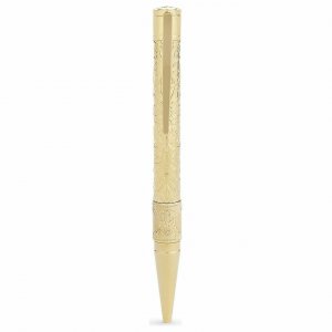 St 265101 S.t. Dupont Pirates Of The Caribbean Gold Tone Ballpoint Pen