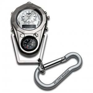 Field F165FOBT Led Compass Thermometer Carabiner Alarm Pocket Watch