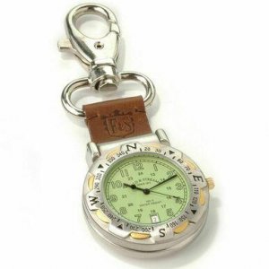 Field F25FOBL Camp Master Green Dial Multi-function Compass Leather Po