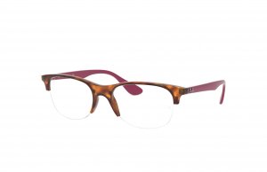 Ray RB4419-5889 Ray-ban Rb4419-5889 Rubber Red Havana Square Optical 5