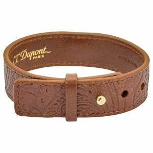 St 003201PC S.t. Dupont Pirates Of The Caribbean Brown Leather Bracele