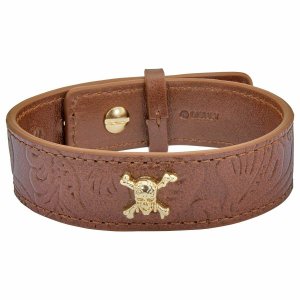 St 003201PC S.t. Dupont Pirates Of The Caribbean Brown Leather Bracele