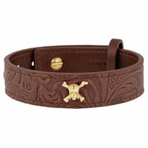 St 003201PC S.t. Dupont Pirates Of The Caribbean Brown Leather Bracele