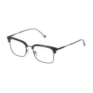 Carolina VHE146-0568 Vhe146-0568 Shiny Gunmetal Square Men's Metal Eye