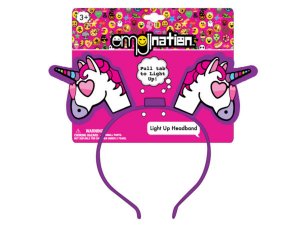 Bulk BB904 Emojination Light Up Unicorn Headband