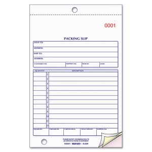 Rediform 6L639 Book,pack Slip Ncrbn Tri