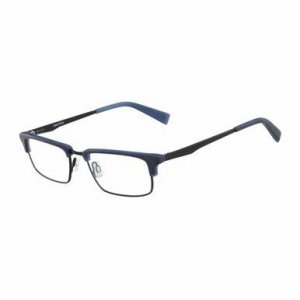 Nautica N8123-325 N8123-325 Matte Navy Rectangular Men's Acetate Eyegl