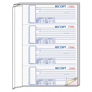 Rediform S1654NCR Book,rcpt,money,dup300st