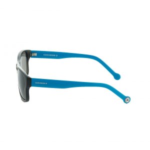 Converse SCO092Q Black Blue Square Black Lens Men's Sunglasses