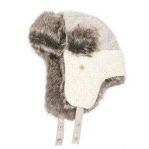 Urban NQ58UOCRM1SZ Wool  Faux Fur Knit Winter Trapper Aviator Hat - Gr