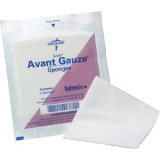 Medline MII NON21334 Medline Four-ply Sterile Gauze Nonwoven Sponges -