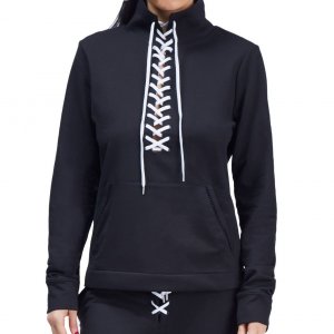 Urban URBAN SAV US154BLKL-L Laced Up Women's Pullover In Black