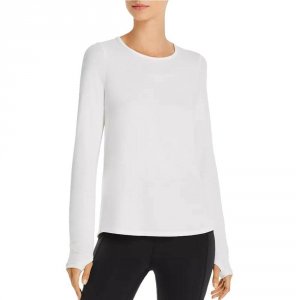 Urban URBAN SAV US156WHTL-L Women's Laced Up Long Sleeve Top In White