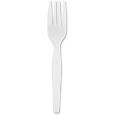 Genuine GJO 0010430 Joe Heavyweight White Plastic Forks - 100box - Pol