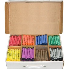 Dixon DIX 32351 Prang Master Pack Regular Crayons - Assorted - 400  Bo