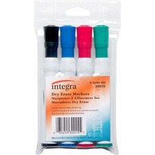 Integra ITA 30015 Chisel Point Dry-erase Markers - Chisel Marker Point