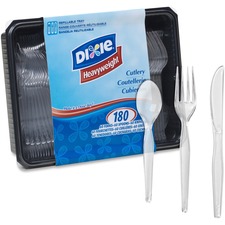 Georgia DXE CH0180DX7 Dixie Heavyweight Disposable Forks, Knives  Teas