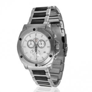 Swiss TGH-GX5390CQ4D Two Tone Stainless Steel White Dial Chronograph W