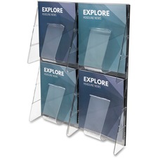 Deflecto DEF 56001 Stand-tall Preassembled Wall System - 4 Pocket(s) -