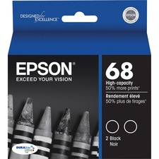 Original Epson T068120D2 Durabrite Ink Cartridge - Inkjet - 370 Pages 