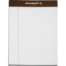 National 7530013723107 Skilcraft Perforated Writing Pad - 50 Sheets - 