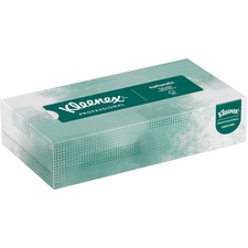 Kimberly 21601BX Kleenex Naturals Facial Tissue - 8.40 X 8.40 - White 