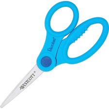 Acme ACM 14607 Westcott 5 Kids Pointed Microban Scissors - 5 Overall L