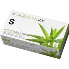 Medline MII MDS195284 Medline Aloetouch Ice Nitrile Gloves - Small Siz