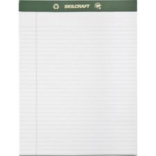 National 7530015169627 Skilcraft Perforated Chlorine Free Writing Pad 