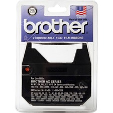 Brother 1230 Ribbon Cartridge - 50000 Characters - Black - 2  Pack