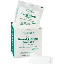 Medline MII PRM21444 Medline Avant Sterile Gauze Sponges - 4 Ply - 4 X