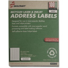 National 7530015144911 Skilcraft Address Label - 1.75 Width X 0.5 Leng