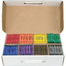 Dixon DIX 32350 Dixon Master Pack Regular Crayons - Assorted, Red, Ora