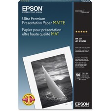 Epson S041339 Inkjet Photo Paper - White - 104 Brightness - 94% Opacit