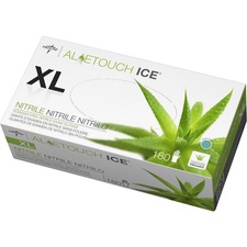 Medline MII MDS195287 Medline Aloetouch Ice Nitrile Gloves - X-large S