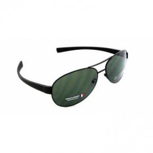 Tag 660256301641503 0256-301 Lrs Black Aviator 64mm Green Lens Sunglas