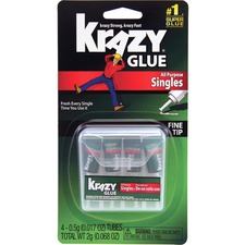 Elmers EPI KG58248SN Elmer's Single-use Tubes Instant Krazy Glue - 4  