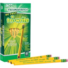 Dixon DIX 13082 Ticonderoga Tri-write Beginner No. 2 Pencils - 2 Lead 