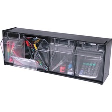 Deflecto DEF 20404OP Tilt Bin Interlocking Multi-bin Storage Organizer