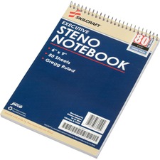 National 7530002237939 Skilcraft Executive Steno Notebooks - 80 Sheets