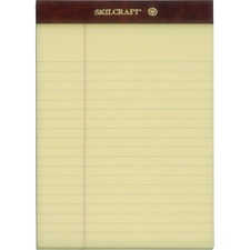 National 7530013566726 Skilcraft Writing Pad - 50 Sheets - 0.31 Ruled 