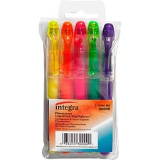 Integra ITA 30000 Liquid Highlighters - Fine Marker Point - Chisel Mar